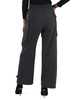 GRIGIO SCURO | Pantalone in misto viscosa con tasche cargo