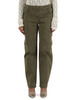 VERDE | Pantalone cinque tasche baggy fit in cotone stretch