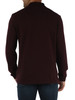 MERLOT | Langarm-Poloshirt Classic Fit aus Baumwoll-Piqué