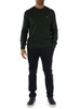VERDE SCURO | Maglia girocollo in lana Classic Fit