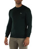 DUNKELGRÜN | Regular Fit Rundhals-Pullover aus Wollmischung