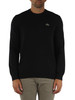 NERO | Maglia girocollo in misto cotone regular fit