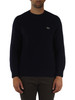 BLU SCURO | Maglia girocollo classic fit in lana