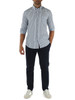 BIANCO/AZZURRO | Camicia button down in cotone a righe