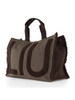 MARRONE | Borsa tote in tessuto con scritta logo