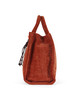RUGGINE | Borsa tote in velluto CALI Midi con stampa logo glitterata