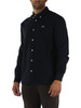 Dunkelblau | Regular Fit Button-Down Hemd aus Baumwolle