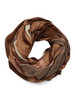 MARRONE | Foulard quadrato stampa logo