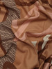 MARRONE | Foulard quadrato stampa logo