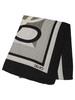 NERO | Foulard quadrato stampa logo