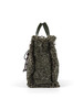 VERDE | Borsa in misto lana CALI Midi con logo frontale