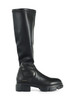 NERO | Stivali in pelle ed ecopelle stretch CPH556