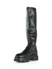 NERO | Stivali in pelle ed ecopelle stretch CPH556
