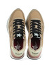 BEIGE | Sneakers in pelle e tessuto STARGIRL STRASS LOGO