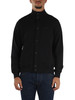 NERO | Cardigan in jersey di misto cotone