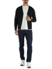 BLU SCURO | Cardigan in lana merino e cotone