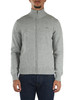 GRIGIO CHIARO | Cardigan con zip in misto lana merino e cashmere