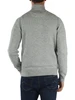 GRIGIO CHIARO | Cardigan con zip in misto lana merino e cashmere
