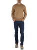 CAMMELLO | Maglia girocollo in lana merino e cotone