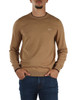CAMMELLO | Maglia girocollo in lana merino e cotone