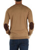 CAMMELLO | Maglia in lana merino e cotone con inserti a contrasto