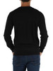 NERO | Maglia girocollo in lana merino e cotone