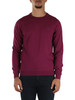 CICLAMINO | Maglia girocollo in lana merino e cotone