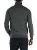 GRIGIO SCURO | Maglia collo alto in lana merino e cotone