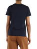 BLU SCURO | T-shirt in cotone con logo glitterato