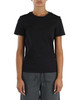NERO | T-shirt in cotone con logo glitterato