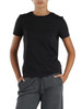 NERO | T-shirt in cotone con logo glitterato