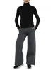NERO | Maglia collo alto in lana merino e cashmere