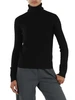NERO | Maglia collo alto in lana merino e cashmere