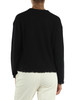 NERO | Maglia in lana merino e cashmere con polsi e fondo sfrangiati