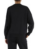 NERO | Felpa girocollo in misto cotone con scritta logo