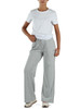 GRIGIO CHIARO | Pantaloni sportivi gamba larga in misto cotone