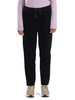 BLU SCURO | Pantaloni con coulisse in velluto a costine