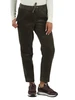VERDE SCURO | Pantaloni con coulisse in velluto a costine