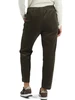 VERDE SCURO | Pantaloni con coulisse in velluto a costine