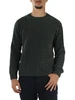 VERDE SCURO | Maglia girocollo in ciniglia