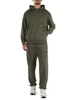 VERDE | Felpa in misto cotone con cappuccio