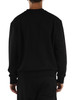 SCHWARZ | Rundhals-Sweatshirt aus Baumwollmischung