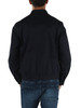 BLU SCURO | Giacca in cotone con ricamo logo