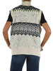 PANNA | Gilet in misto lana con pietre applicate