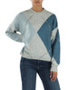 AZZURRO | Maglia in misto lana e alpaca con pietre applicate