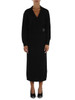 NERO | Abito midi in misto viscosa, lana e cashmere