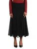NERO | Gonna midi in georgette GIRANTE