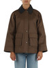 MARRONE | Giacca in gabardina antigoccia RAFIA