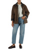 MARRONE | Giacca in gabardina antigoccia RAFIA
