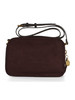 MARRONE | Borsa a tracolla in ecosuede AGENI Medium